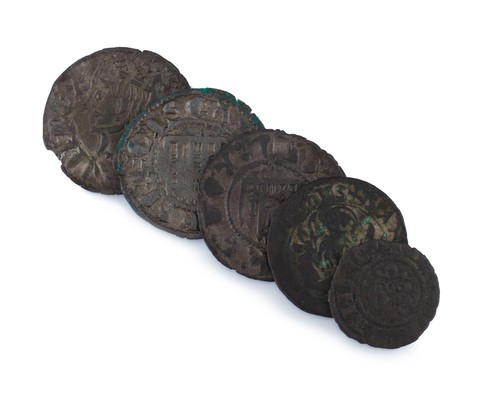 Lot cinq pièces anciennes - pièces,