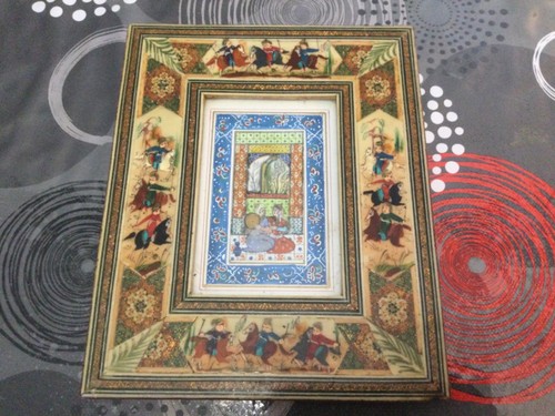 Tableau cadre marqueterie - tableau,