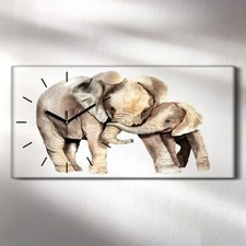 Horloge murale sur toile 60x30