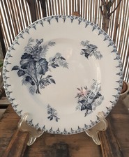 Assiette pied douche Sarreguemines Flore chantournée (Lot1)