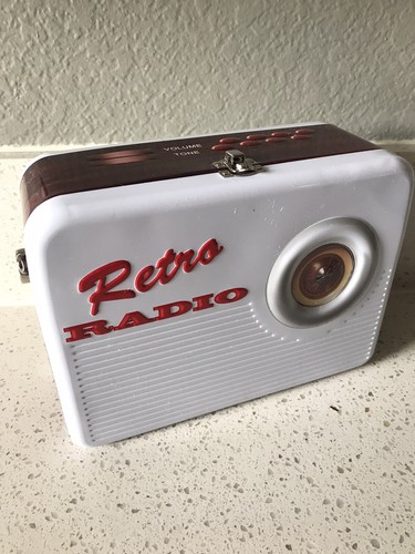 Retro radio lunch box metal - radio,