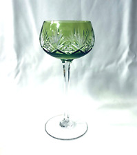 roemer / verre à vin du Rhin en cristal doublé vert SAINT LOUIS modèle MAGELLAN