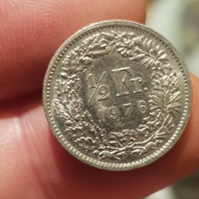 Suisse franc 1976 helvetia - 1/2,