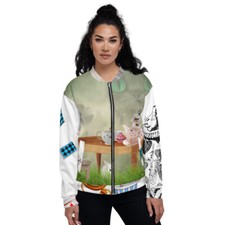 Unisex Bomberjacke ALICE IN WONDERLAND 