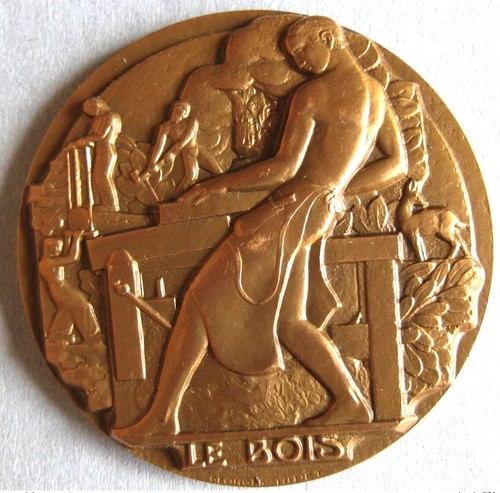 Médaille bronze bois - médaille, en