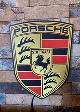 Logo Lumineux Porche 24 cm – Lampe Murale USB LED – Décoration Garage / Auto