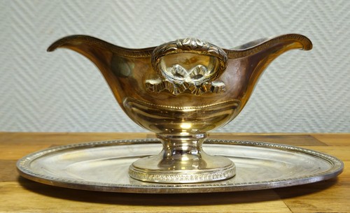 Saucière ancienne métal - saucière, en
