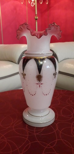 Vase opaline collerette - vase,