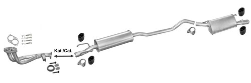 Pot échappement pour opel - pot,