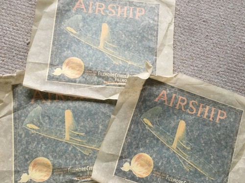 Vintage unused airship - 3, "airship"