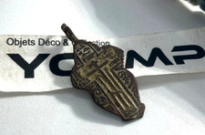 rare objet ancien très ancienne croix orthodoxe Orthodisches christ cristiano