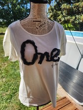 TISSAIA t;shirt blanc cassé