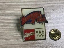 pins BASEBALL USA JEUX OLYMPIQUES COCA COLA signé. ATLANTA 1996