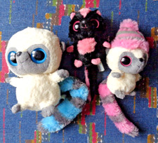 JB2 / 3 PELUCHE YOOHOO & FRIENDS BLANC BLEU NOIR ROSE GROS YEUX  EXC ETAT