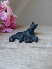 Figurine miniature chat noir