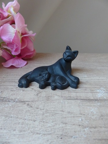 Figurine miniature chat - , noir