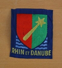 RHIN ET DANUBE INSIGNE TISSU