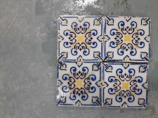 4 Anciens Carreaux Fourmaintraux Frères  12 cm ×12cm Tiles Credence  Cuisine 