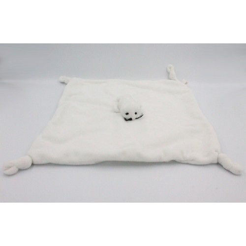 Doudou plat phoque blanc toi - doudou,