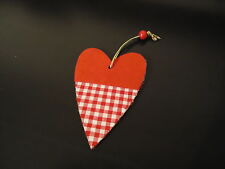 DECORATION A SUSPENDRE thème NOEL - motif COEUR - hauteur 13 cm