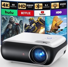 Projecteur HOPVISION Full HD 1080P 9500LM Bluetooth 5.1, Home Cinéma 4K