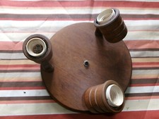 Ancien PLAFONNIER en BOIS, 3