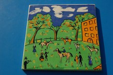 Tableau Art Naïf signé J.R -