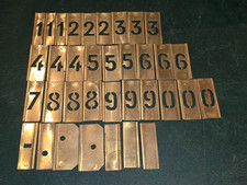 Chiffre  Pochoirs Laiton 20 mm