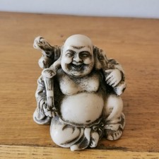 Bouddha Rieur Netsuke En Résine