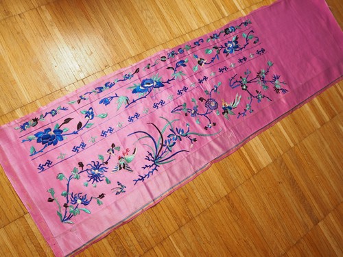 Soie brodé broderie chinois - brodé,