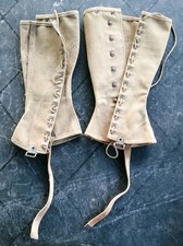 US WW2 guêtres leggings M 1938 taille 2R matricule Laundry Number