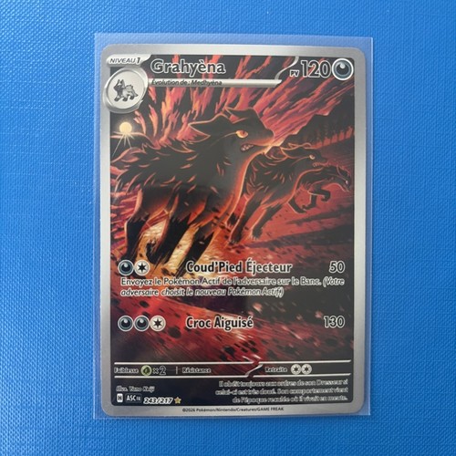 Carte pokemon grahyena - carte, 243/217