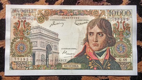 Billet 10000 francs bonaparte - billet,