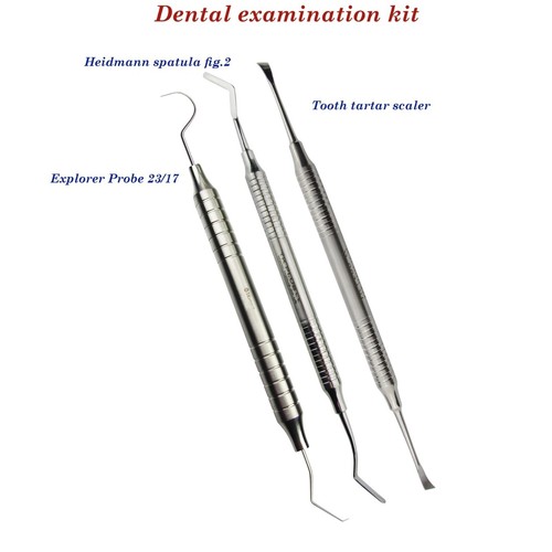 Kit examen dentaire explorer - kit, d'examen