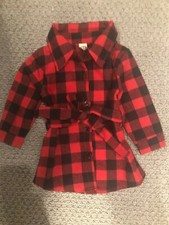 Baby Girls Red Plaids Shirt