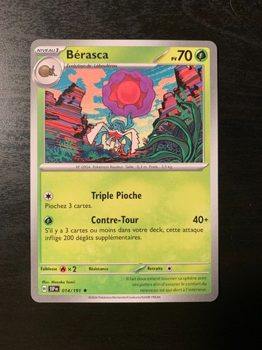 Carte pokémon rare bérasca - pokémon,