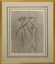 GEORGES GOURSAT dit SEM (1863-1934) DESSIN ORIGINAL SCENE ANIMEE  1900 (1161)