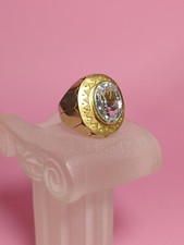 Bague Or 14 Carats Et Topaze 8cts