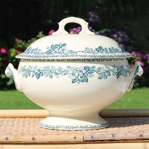 Ancienne soupière faïence - soupière,