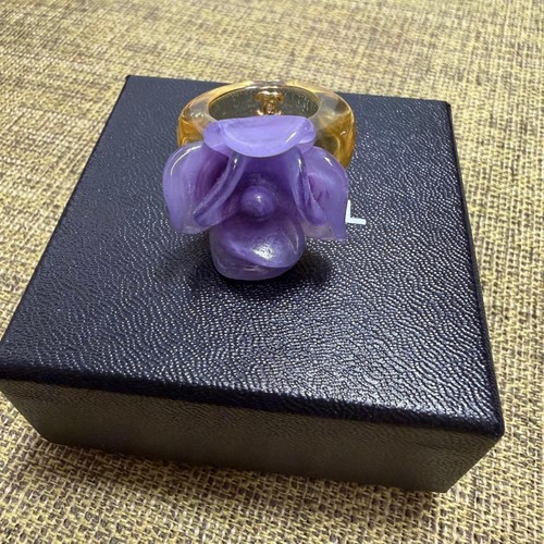 Bague chanel camélia violet - bague,