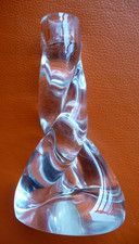 PIED DE LAMPE/BOUGEOIR CRISTAL DE SEVRES vintage années 50