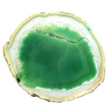 Tranche d'agate verte –