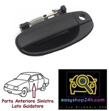 Poignée Porte Avant Extérieure Gauche Pour Daewoo Chevrolet Kalos Aveo Noir Neuf