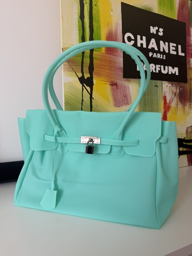 Azur green jelly bag pvc - azur,