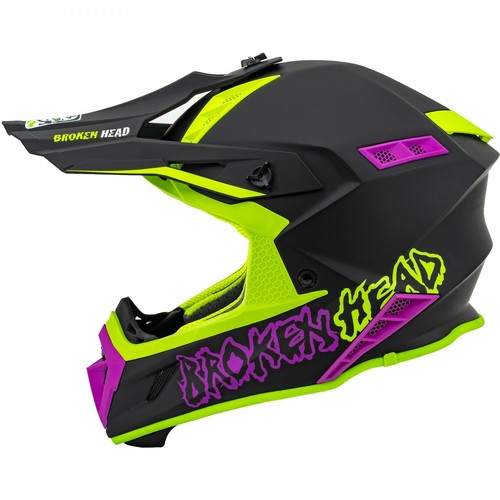 Casque cross brisé - brisé, hunter