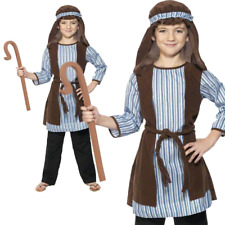 Costume De Berger Pour Garçons Noël Crèche Déguisement + Bâton Âge 4-12
