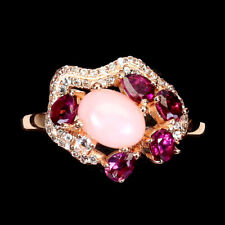 925 Bague en Argent Ovale Rose