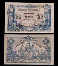 1892 - 20 Francs - Belgique (REPRODUCTION)