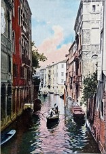 VENISE - GONDOLES sur le CANAL