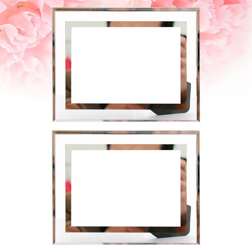 2pcs cristal verre cadre photo - 2pcs,